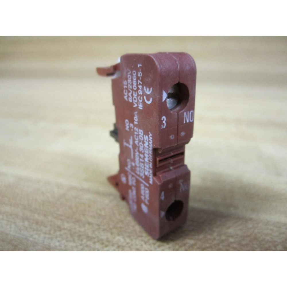 Siemens 3SB1430-0B Contact Block 3SB14300B - New No Box