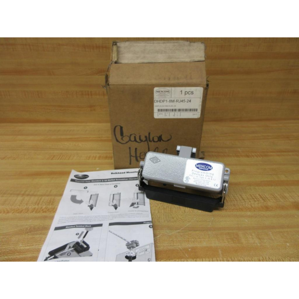 Mencom DHDP1-8M-RJ45-24 Panel Interface Connectors DHDP18MRJ4524