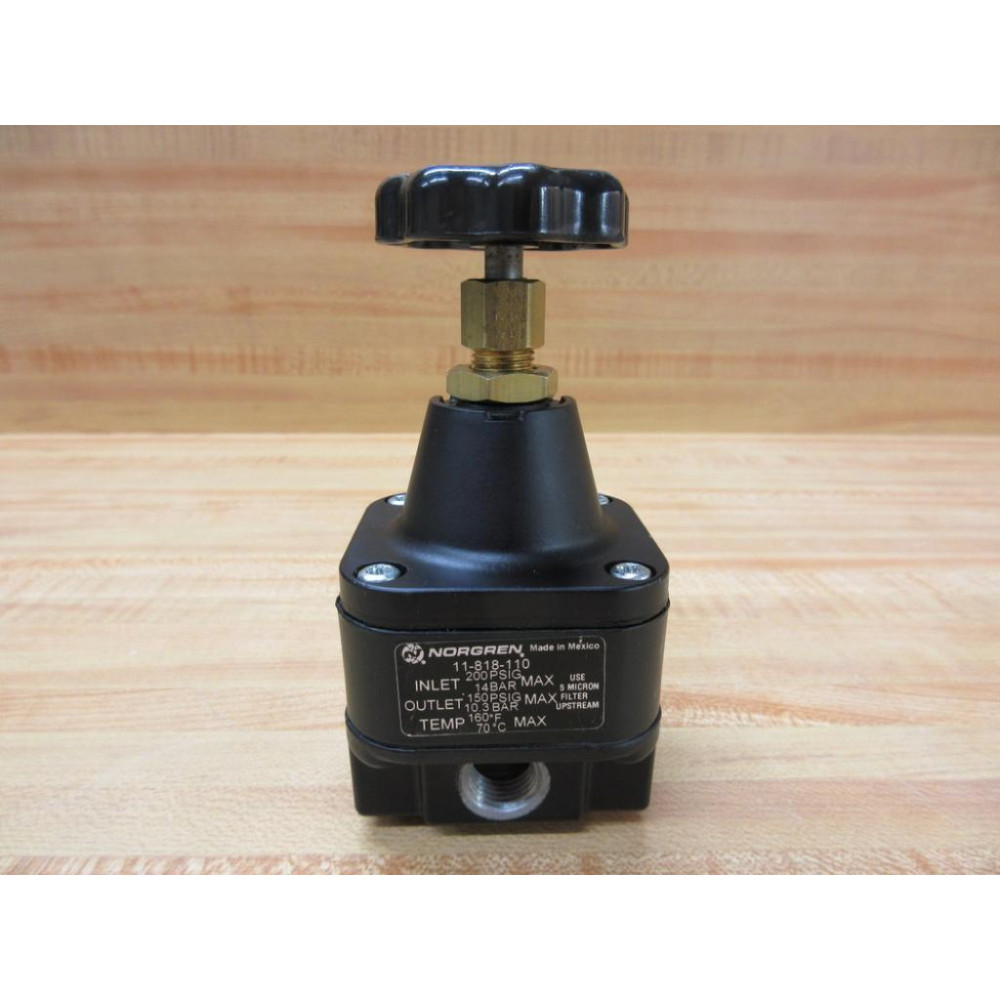 Norgren 11-818-110 Pressure Regulator 11818110 4 Ports - New No Box