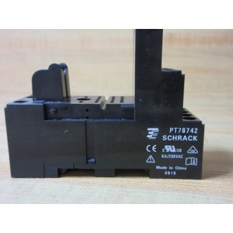 Schrack PT78742 Relay Socket - New No Box