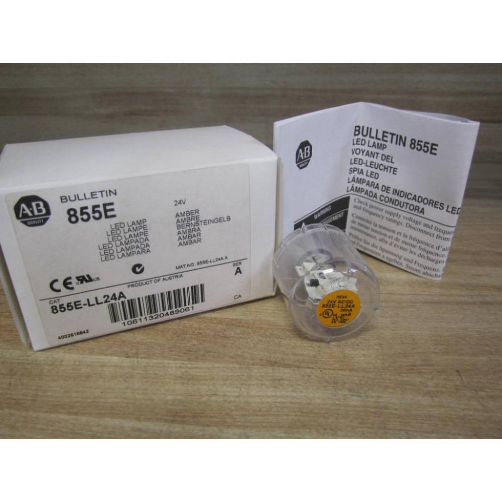 Allen Bradley 855E-LL24A Amber Led Lamp