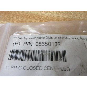 Parker 08650133 Hydraulic Plug K-SP-C - New No Box