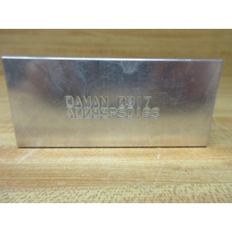 Daman AD08SPSO16S Valve Subplate
