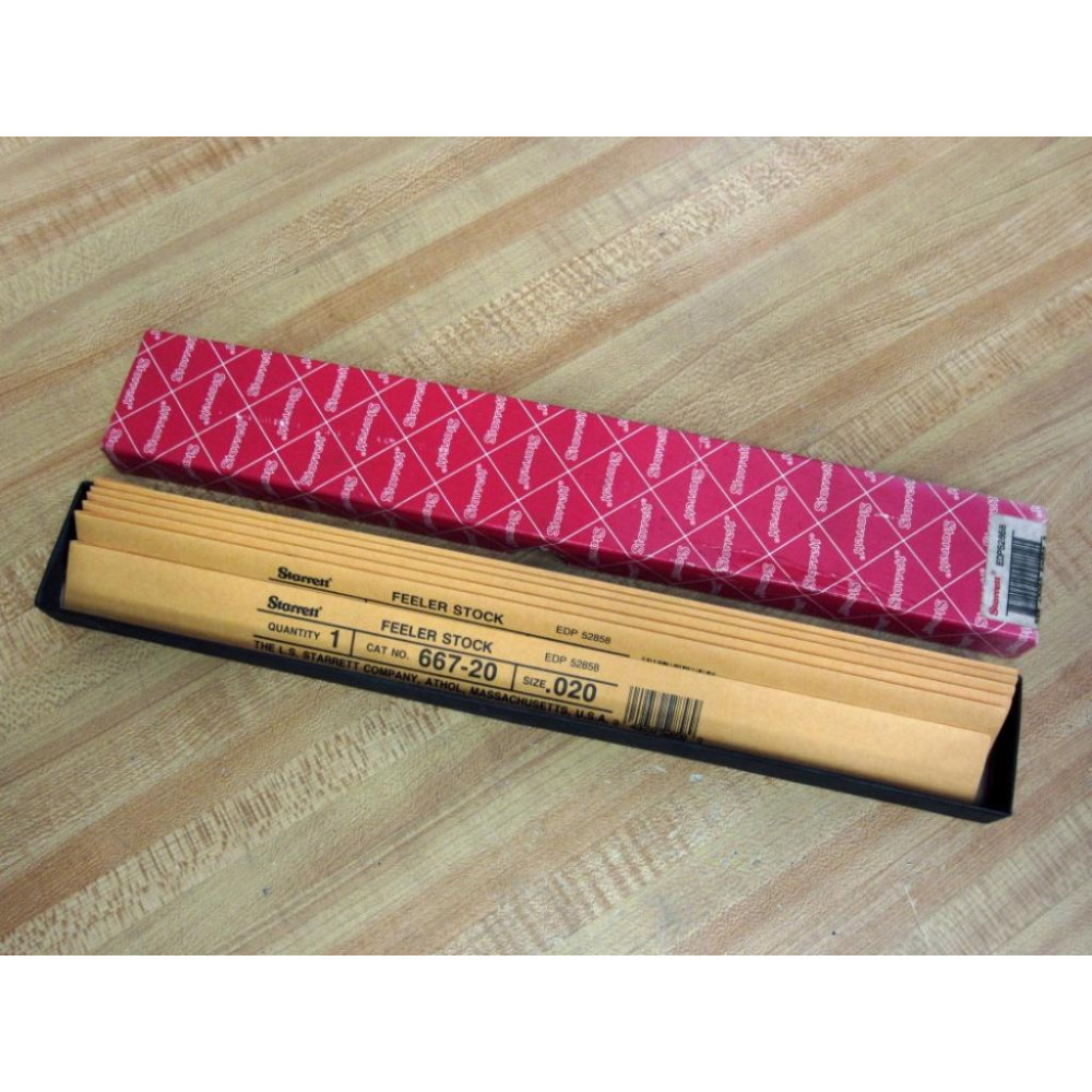 Starrett 667-20 12" Feeler Stock EDP52868 (Pack of 6)