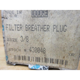 Dodge 430048 Facet Filter Breather Plug 569022-01