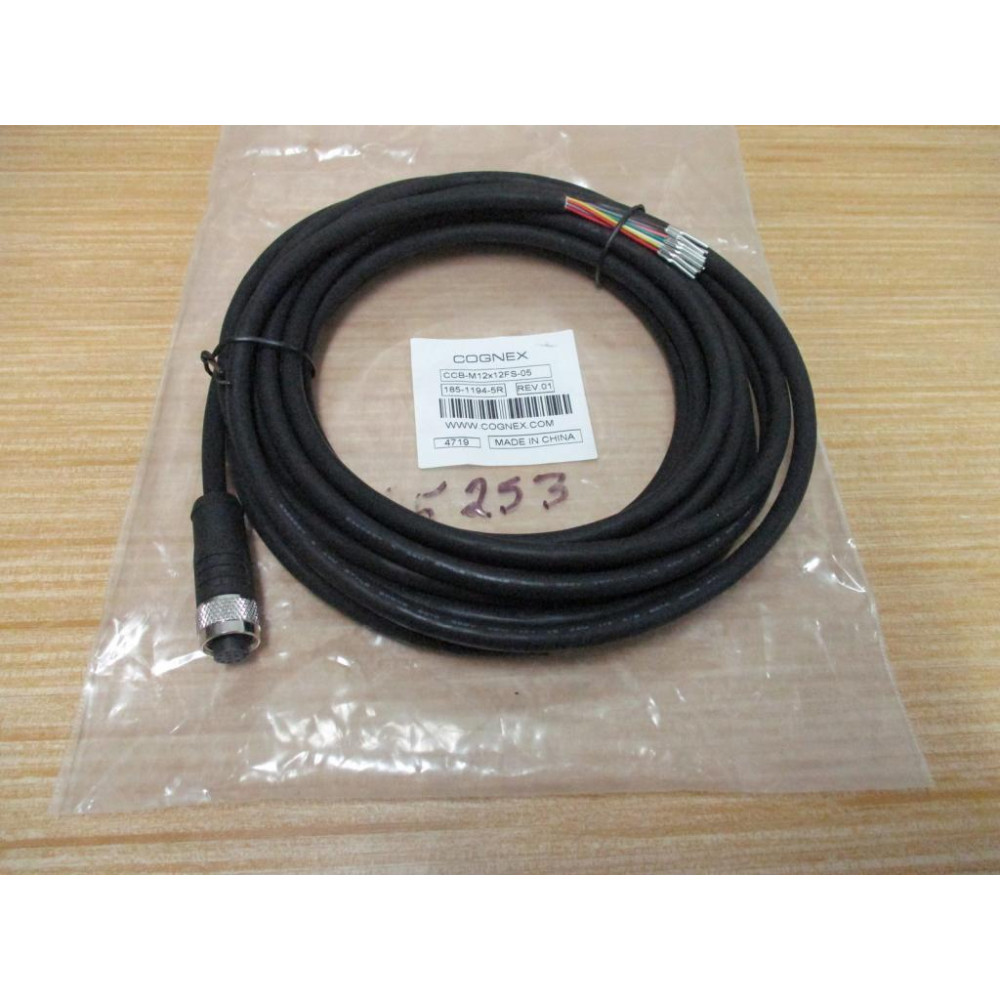 Cognex CCB-M12x12FS-05 Single Ended Cable CCBM12x12FS05
