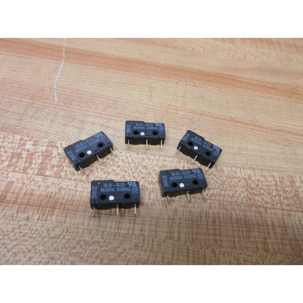Omron SS-5D Snap Action Switch SS5D (Pack of 5) - New No Box