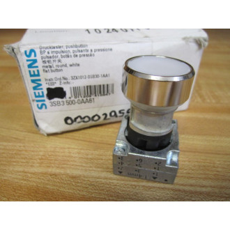 Siemens 3SB3500-0AA61 Furnas White Button 3SB35000AA61