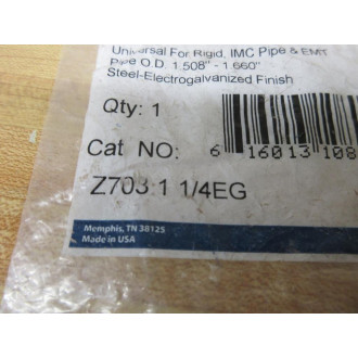 Thomas & Betts Z703 1 14EG Superstrut Pipe Clamp Z703114EG (Pack of 5)