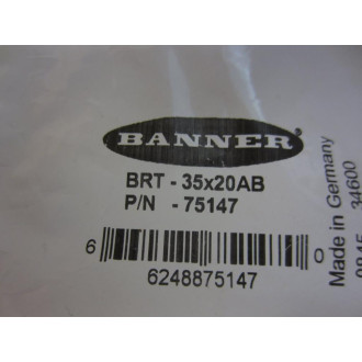 Banner BRT-35x20AB Rectangular Retroreflective Target  75147 (Pack of 3)