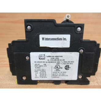 CBI QL18KM03LW Circuit Breaker 3A 1P - Used