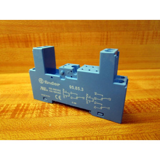 Finder 95.85.3 Din Rail Screw Terminal Socket 2CO-DPDT - New No Box