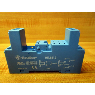 Finder 95.85.3 Din Rail Screw Terminal Socket 2CO-DPDT - New No Box