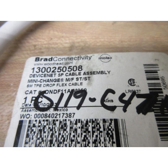 Brad ConnectivityMolex DNDF11A-M050 Double Ended Cordset 1300250508