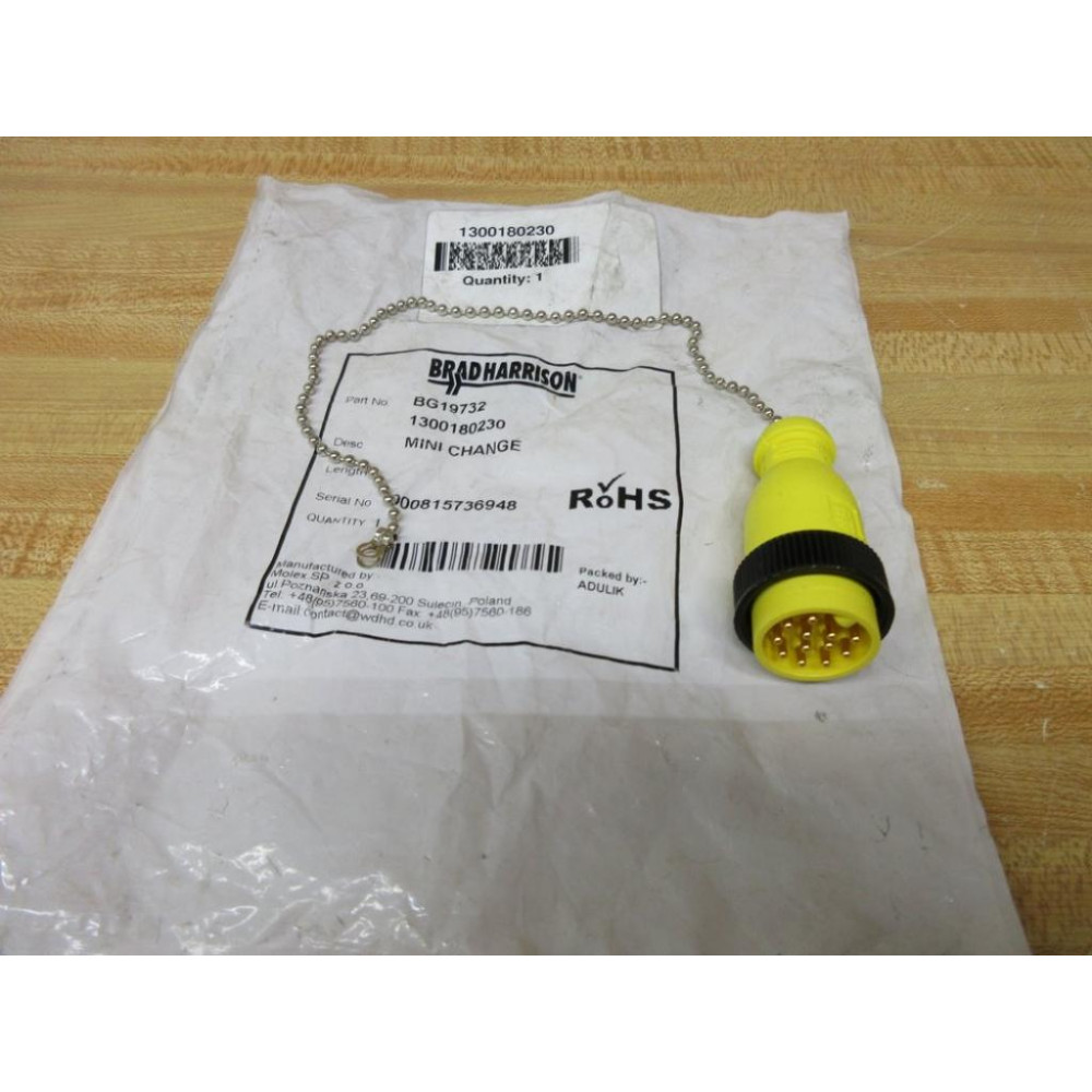 Brad Harrison BG19732 Shorting Plug 1300180230