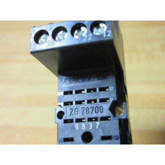 Schrack ZG 78700 Relay Socket ZG78700 - Used