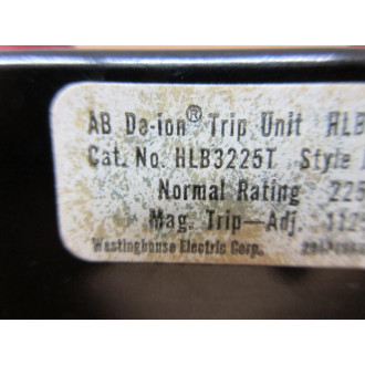 Westinghouse HLB3225T Circuit Breaker Trip Unit - Used