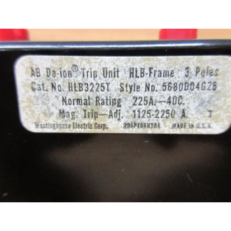 Westinghouse HLB3225T Circuit Breaker Trip Unit - Used