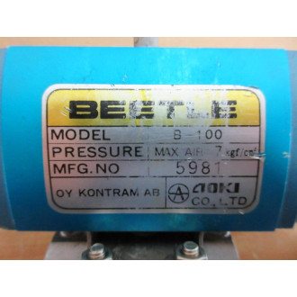 Beetle B-100 Ball Valve B100 - Used