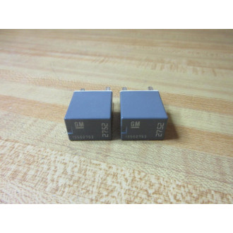 General Motors 13502752 GM Relay 2752 (Pack of 2) - Used