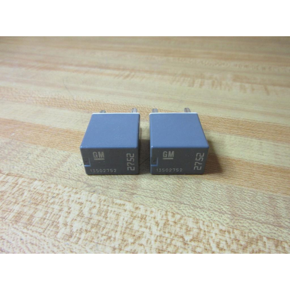 General Motors 13502752 GM Relay 2752 (Pack of 2) - Used