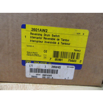 Square D 2601AW2 Reversing Drum Switch 78443