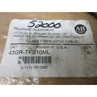 Allen Bradley 43GR-TFS10ML Fiber Optic Cable 43GRTFS10ML
