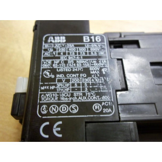 ABB B16-30-10 Contactor  B163010 - Used