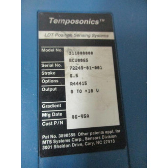 Temposonics 311000000 LDT Position Sensing System RCU0065 - Used