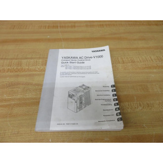 Yaskawa TOEP C710606 47D Manual For AC Drive-V1000 - Used
