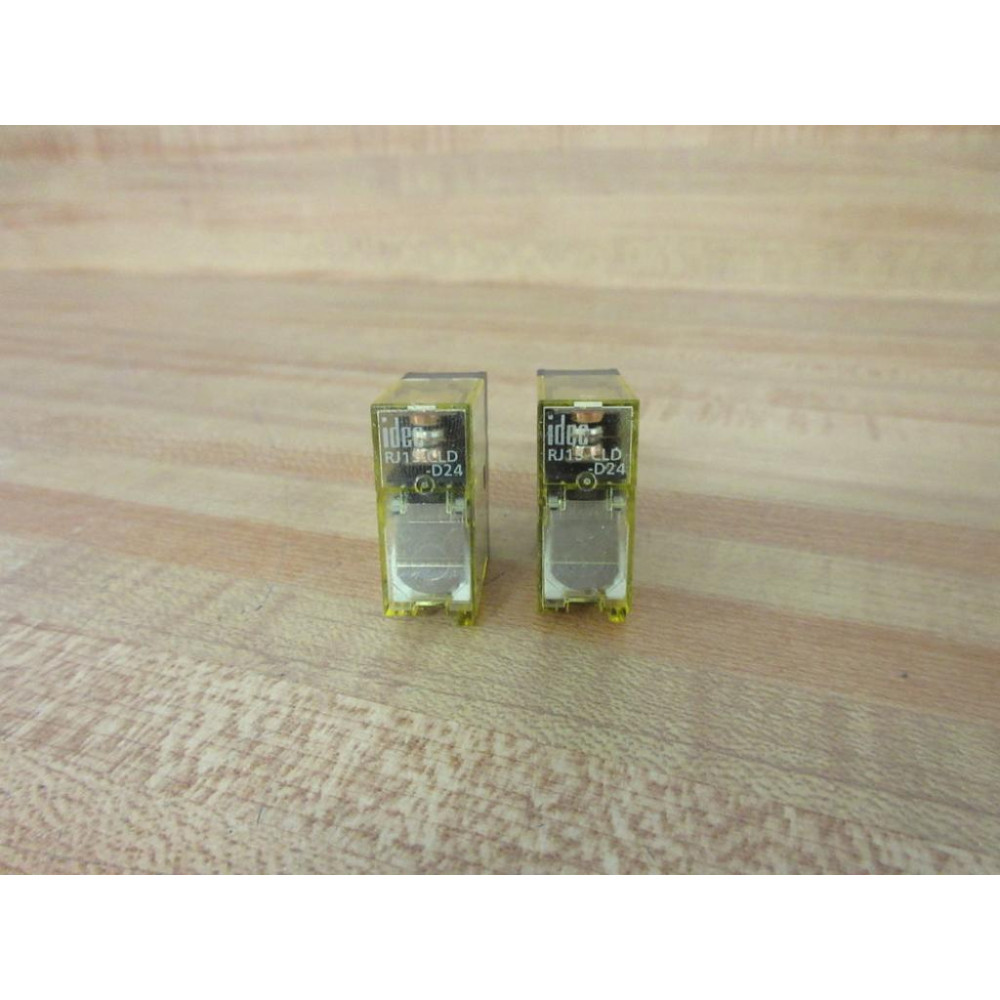 IDEC RJ1S-CLD-D24 Relay RJ1S-CLD-24V DC (Pack of 2) - Used