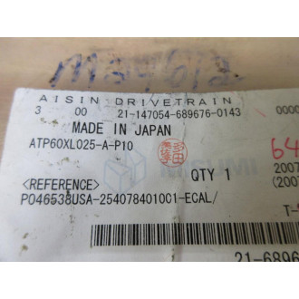 Misumi ATP60XL025-A-P10 Aisin Drivetrain Timing Pulley ATP60XL025AP10