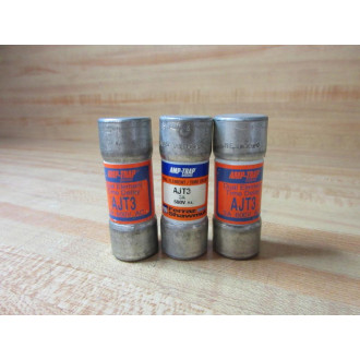 Gould Shawmut Ferraz AJT3 Mersen Amp-Trap Fuse (Pack of 3) - New No Box
