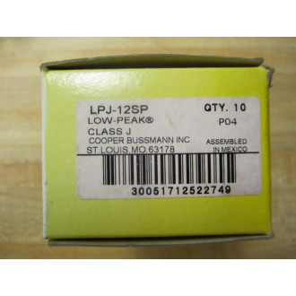 Buss LPJ-12SP Bussmann Fuse Cross Ref 6F365 (Pack of 10)