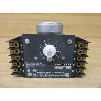Automatic Timing & Controls 321B 050A 08H2BX-120V Time Delay Relay 321B050A08H2BX120V - New No Box