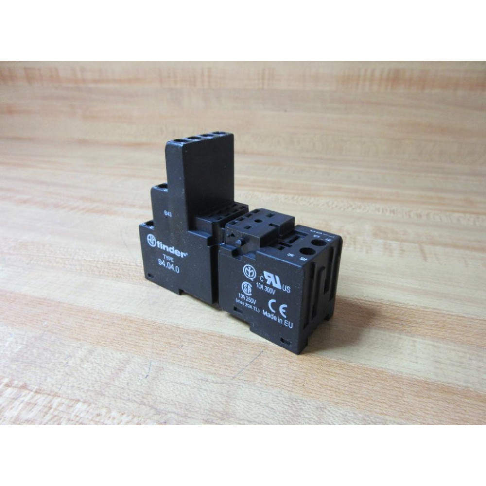 Finder 94.04 Relay Socket 94.04.0 Black - New No Box
