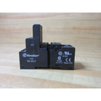 Finder 94.04 Relay Socket 94.04.0 Black - New No Box