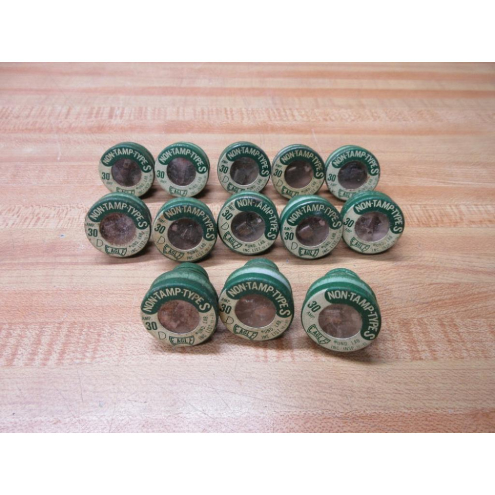 Eagle S-30 Plug Fuse S30 Tested (Pack of 13) - Used