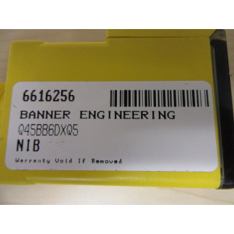 Banner Engineering Q45BB6DXQ5 Photoelectric Sensor - New No Box