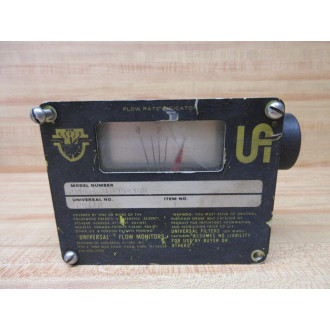 Universal Flow Monitors 04G-6-100S-3NR Flow Monitor 29112 Cracked Display - Used