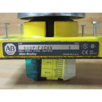 Allen Bradley 800P-F2CAV Palm Button - Used
