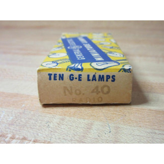 General Electric 40 GE Miniature Lamp Light Bulb GE40 (Pack of 10)