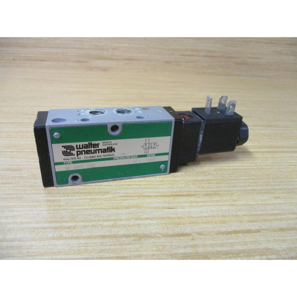 Walter Pneumatik SE9501-832 Solenoid Valve SE9501832 - Used