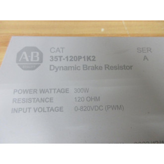 Allen Bradley 35T-120P1K2 Dynamic Brake Resistor 35T120P1K2 - Used