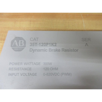Allen Bradley 35T-120P1K2 Dynamic Brake Resistor 35T120P1K2 - New No Box