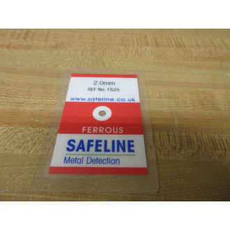 Mettler Toledo TC10200FE Safeline Metal Detection Test Card TC1 2.0MM FE (Pack of 2) - New No Box