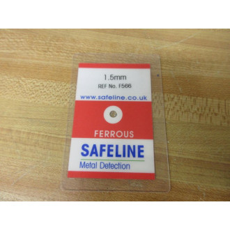 Mettler Toledo TC10150FE Safeline Metal Detection Test Card TC1 1.5MM FE - New No Box