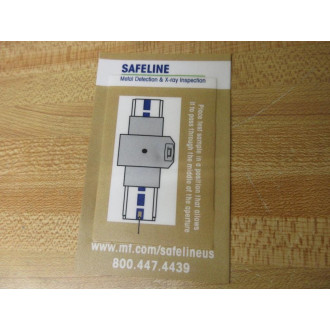 Mettler Toledo TC20500GL Safeline X-Ray Inspection Test Card TC2 5.0MM GL - New No Box