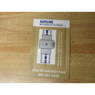 Mettler Toledo TC20600GL Safeline X-Ray Inspection Test Card TC2 6.0MM GL - New No Box