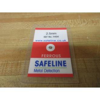 Mettler Toledo TC10250FE Safeline Metal Detection Test Card TC1 2.5MM FE - New No Box